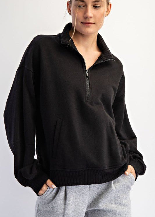 French Terry Quarter Zip - 4 Colors! - The Nines
