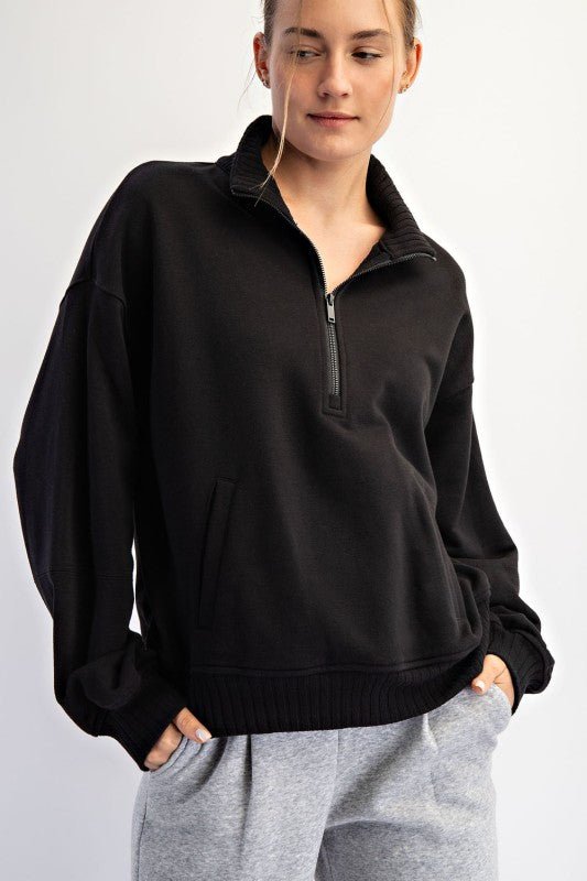 French Terry Quarter Zip - 4 Colors! - The Nines