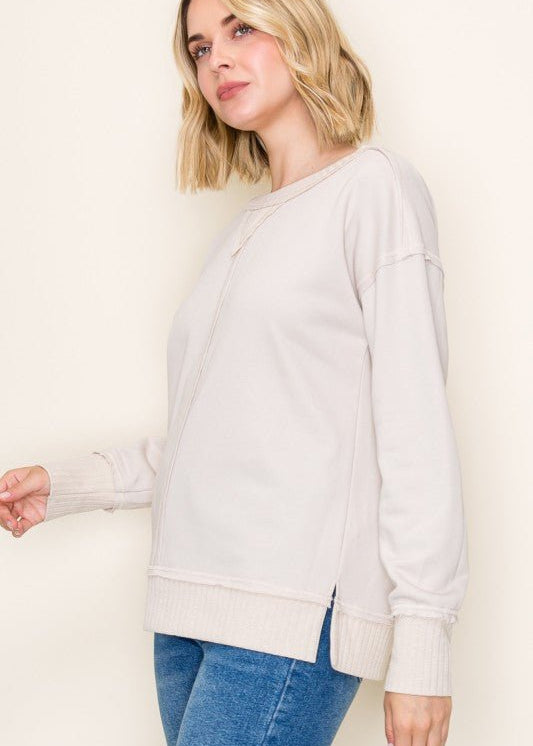 Ribbed Contrast Top - 3 colors! - The Nines