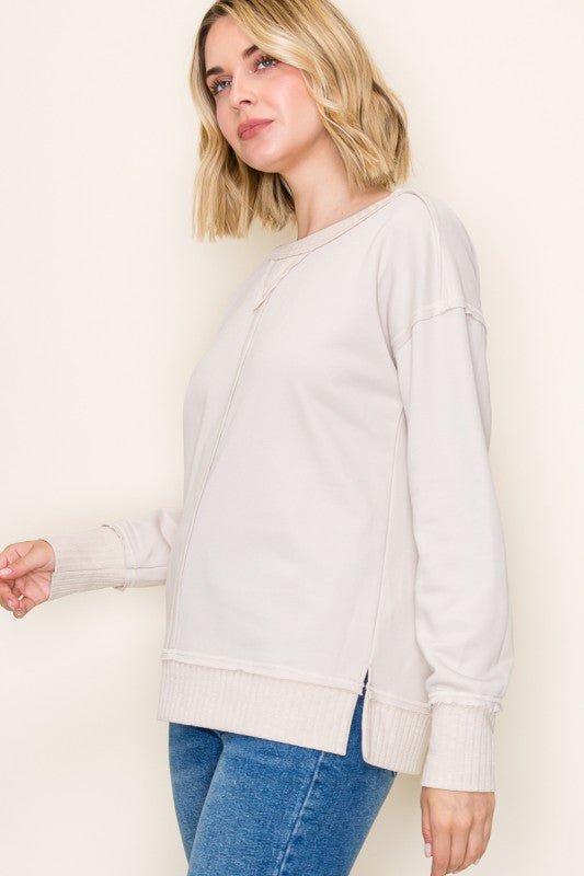Ribbed Contrast Top - 3 colors! - The Nines