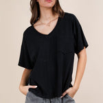 Mineral Washed V - neck tees - 4 Colors! - The Nines