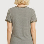 Animal Trim Striped Tee - The Nines