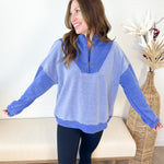 Frosted Blue Quarter Zip - The Nines