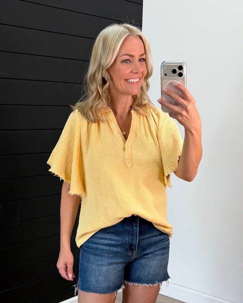 Washed Gauze Tops - 2 Colors! - The Nines