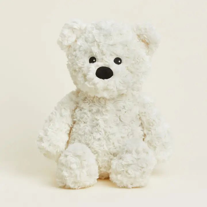 Cream Curly Bear Warmies - The Nines