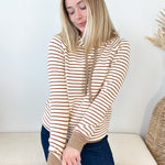 Pinstriped Hoodie Top - The Nines
