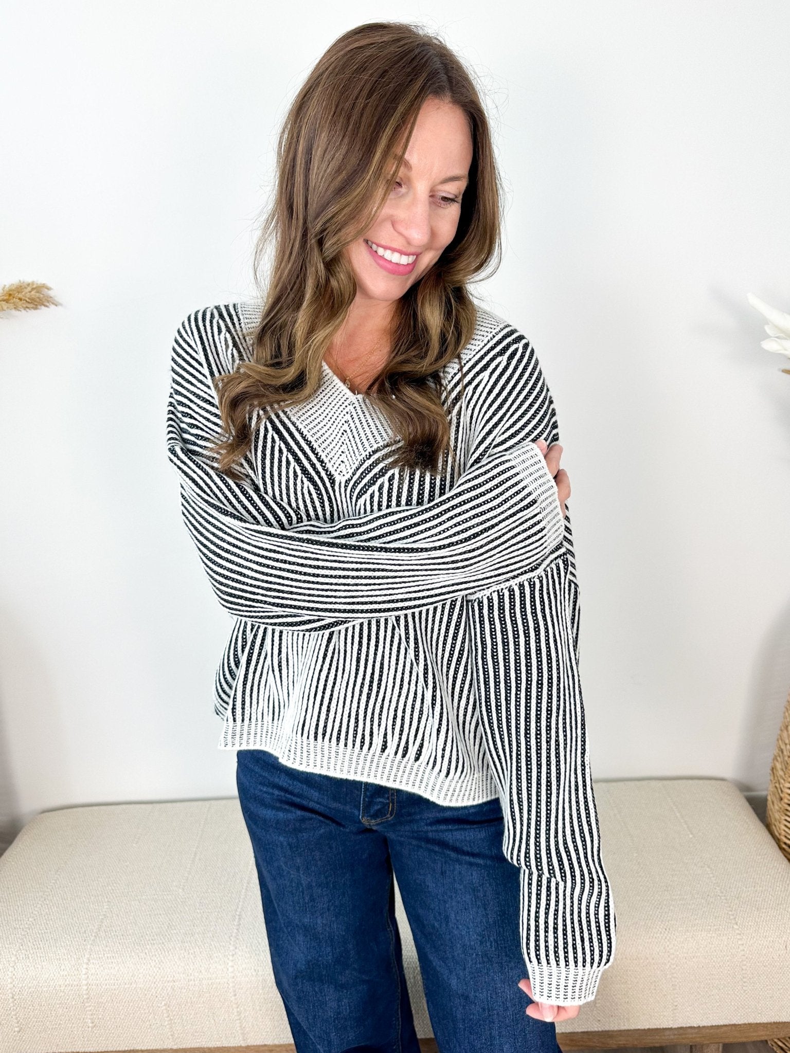 Slow Morning Striped Sweater - 2 colors! - The Nines