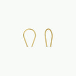 Minimalist Horseshoe Gold Earrings - The Nines