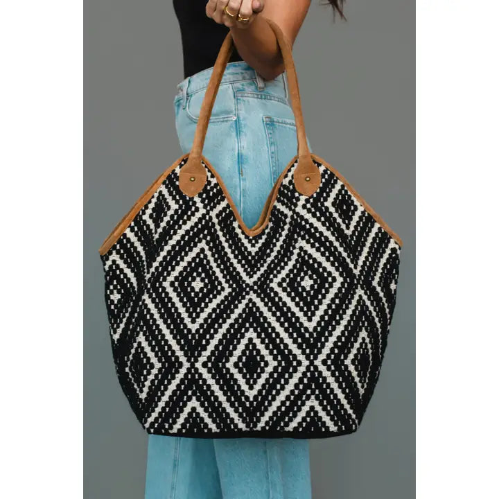 Diamond Pattern Tote - 3 colors!