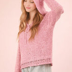 Orchid Summer Knit Hoodie - The Nines