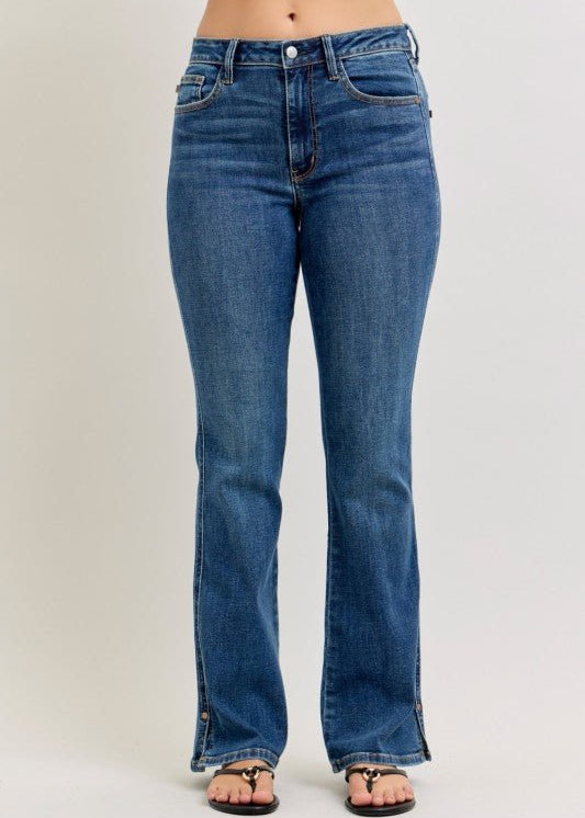 Judy Blue Mr. Bootcut Side Slit W/ Cell Phone Back Pocket - The Nines