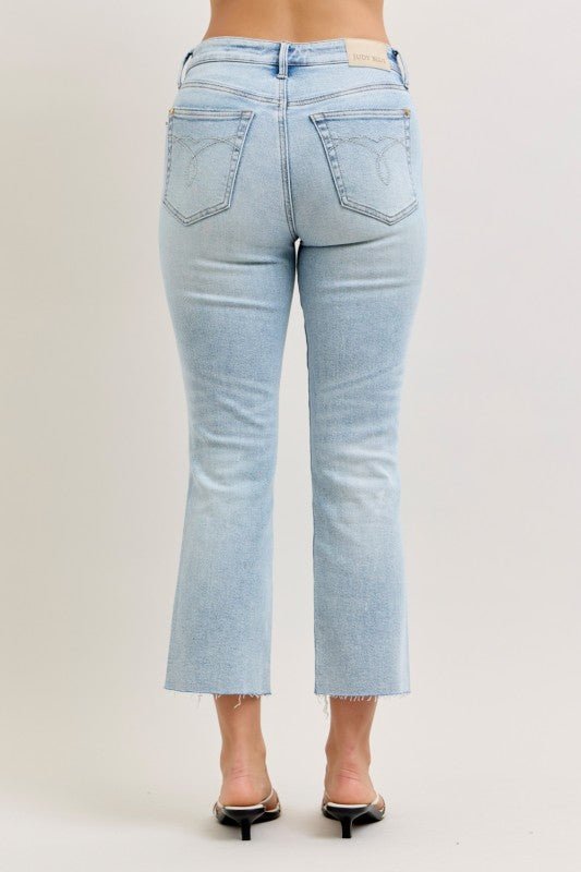 Judy Blue Mr Kick Flare W/ Raw Hem - The Nines