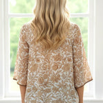 Stitched Hem Kimono Sleeve Top - 2 Colors! - The Nines