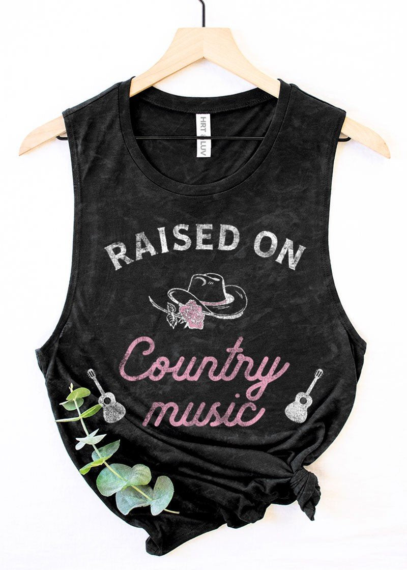 Raised on Country Music Tank Top - The Nines