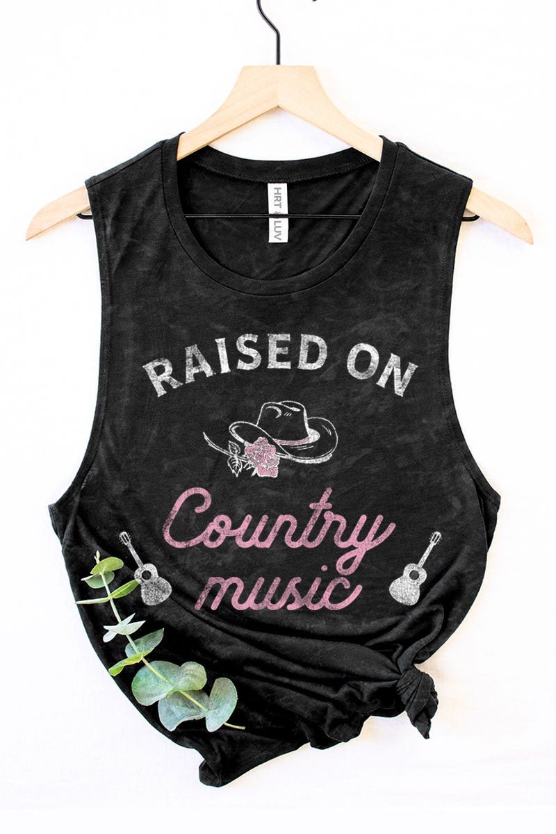 Raised on Country Music Tank Top - The Nines