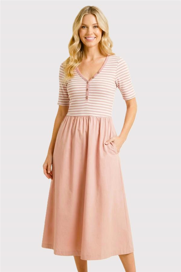 Striped Pocket Dresses - 2 Colors! - The Nines