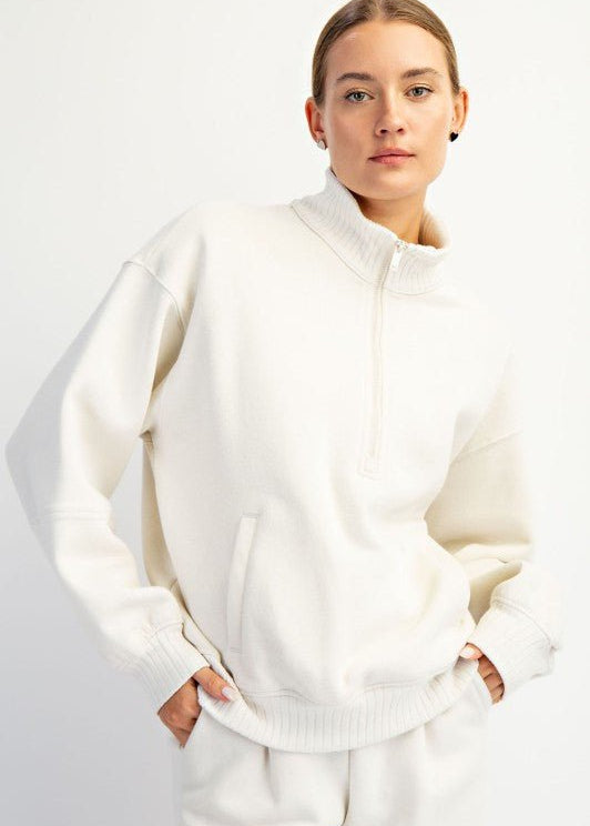 French Terry Quarter Zip - 4 Colors! - The Nines