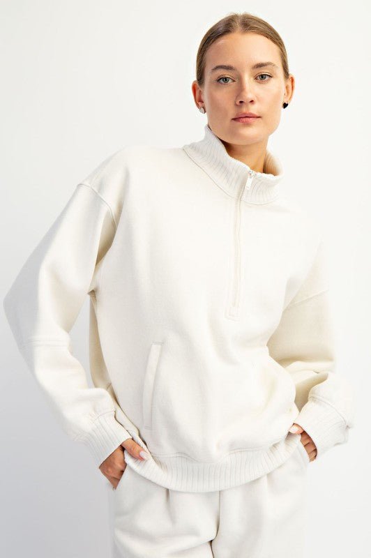 French Terry Quarter Zip - 4 Colors! - The Nines