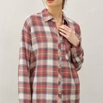 Rosewood Plaid Top - The Nines