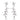 Ice Blu Vine Earrings - Silver - The Nines
