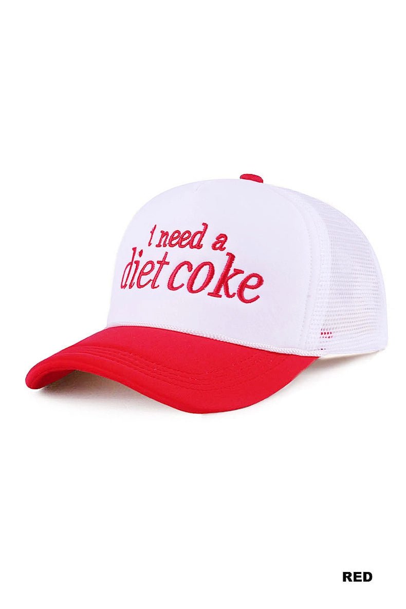 I Need A Diet Coke Trucker Hat - The Nines