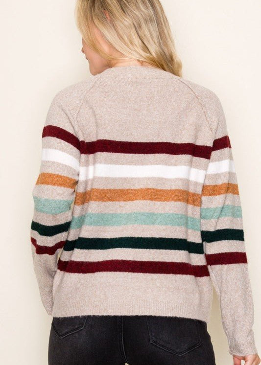 Multicolor Super Soft Striped Sweater - The Nines