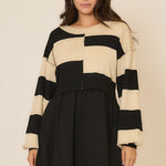 Contrast Sweater Dress - The Nines