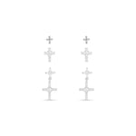 Trio Cross with Drop Earrings - The Nines