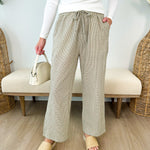 Plaid Drawstring Pants - The Nines