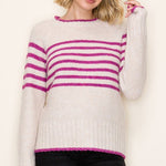 Pop of Color Magenta Sweater - The Nines
