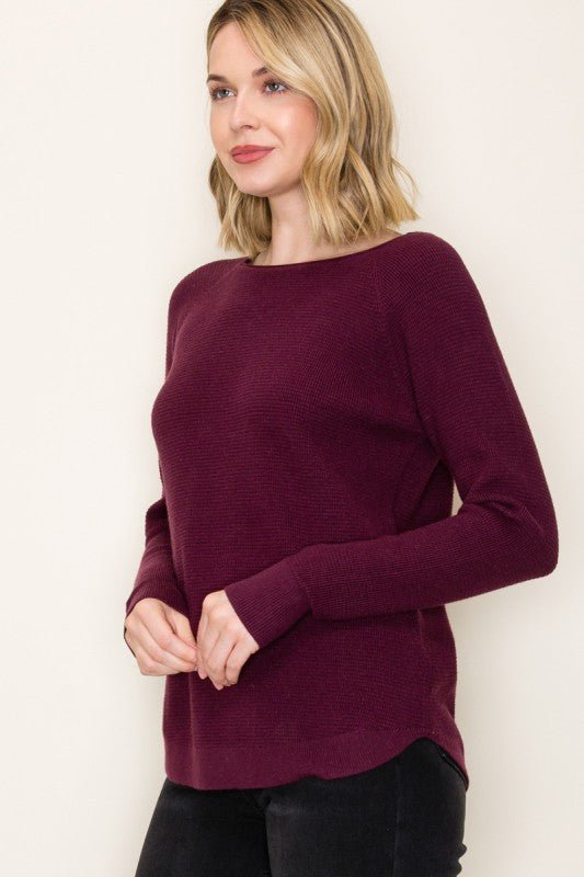Waffle Textured Pullover - 3 colors! - The Nines