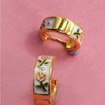Vintage Floral Huggie Earring - The Nines