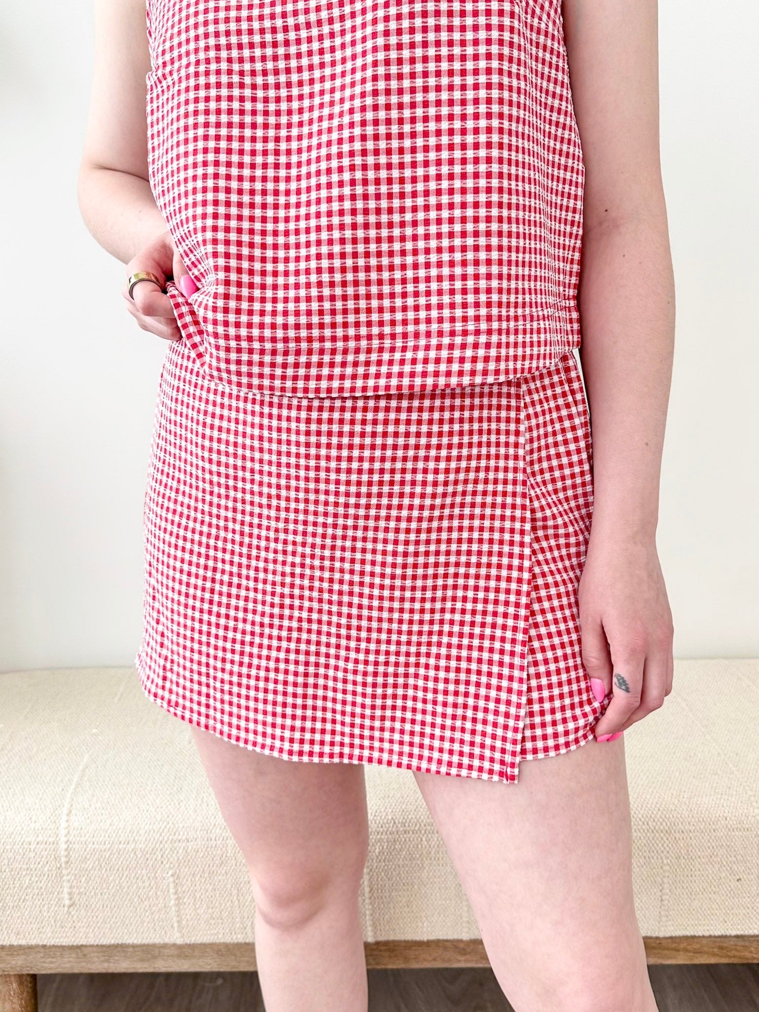Gingham Picnic Skort - The Nines