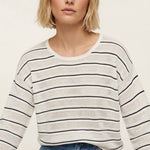 Aubrey Open Weave Long Sleeve Top - 3 Colors! - The Nines