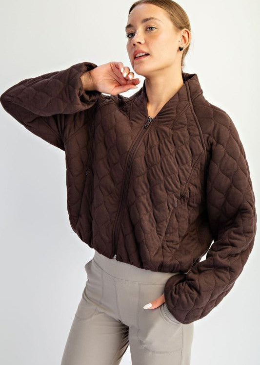 Quilted Bomber Jacket - 4 colors! - The Nines