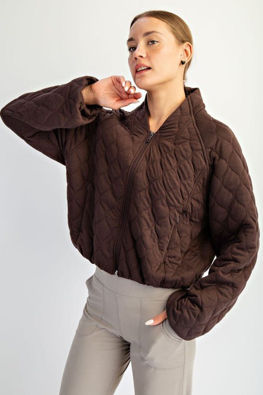 Quilted Bomber Jacket - 4 colors! - The Nines