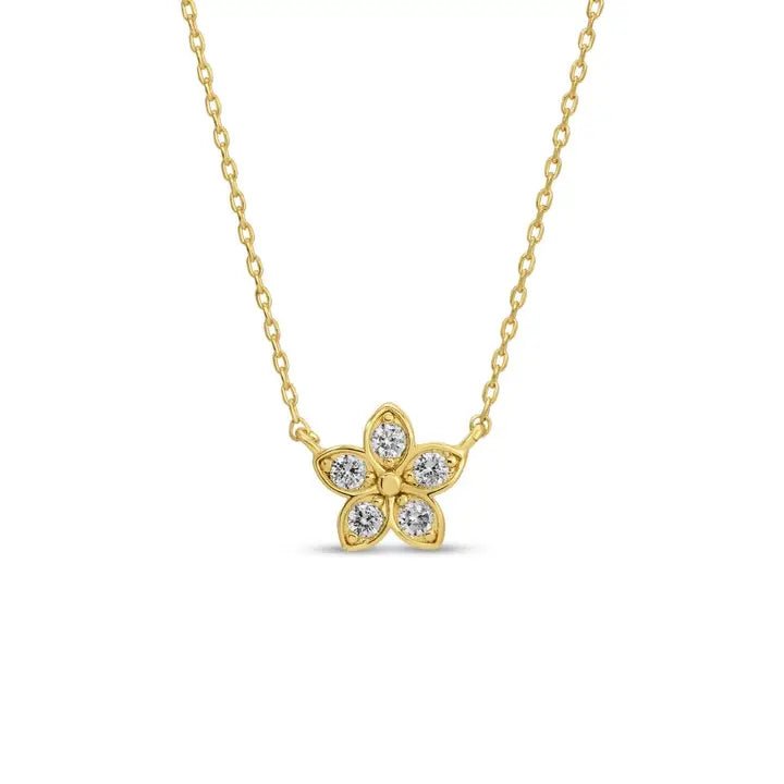 Petite Plumeria Flower Necklace - The Nines