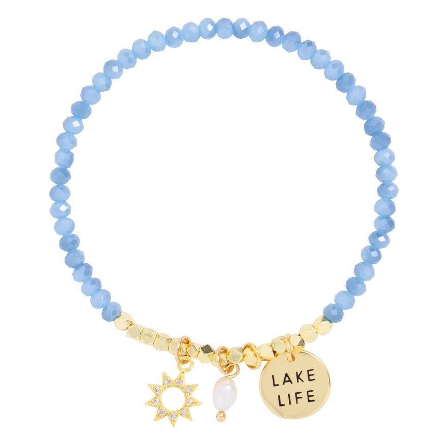 Lake Life Stretch Charm Bracelet - The Nines