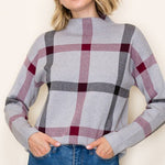 Checkered Mock Sweater - The Nines