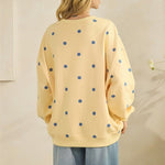 Yellow & Blue Polka Dot Sweatshirt - The Nines