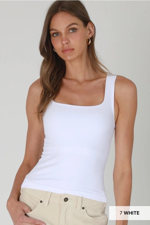 Clean Line Square Tank Top - 4 colors! - The Nines