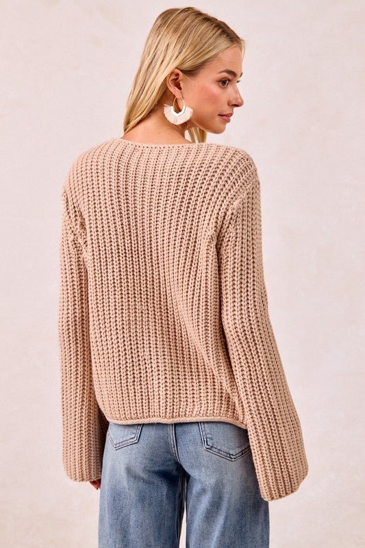 Solid Sweater Bow Tops - 2 Colors! - The Nines