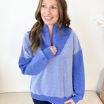 Frosted Blue Quarter Zip - The Nines