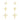 Gold Trio Cross with Stud Earrings - The Nines