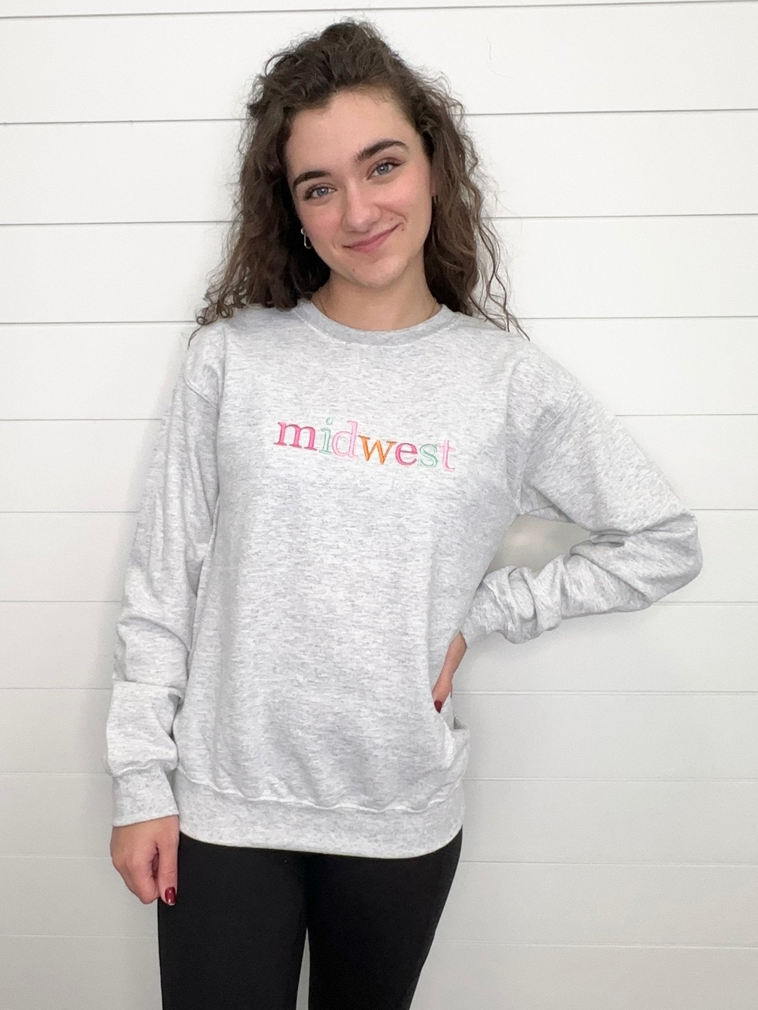 Nines Exclusive Midwest Embroidered Sweatshirt - The Nines