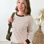 Striped Crew Sweater - The Nines