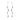 Grey Mother of Pearl Four Fish Chain Drop Earrings - Silver - The Nines