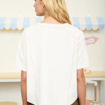 Ivory Knit Short Sleeve - The Nines