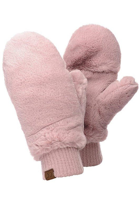 CC Faux Fur Mittens - 4 Colors! - The Nines