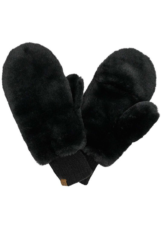 CC Faux Fur Mittens - 4 Colors! - The Nines